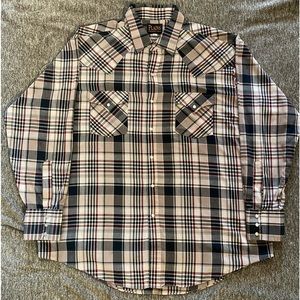 Plains Brown Plaid Western Shrit